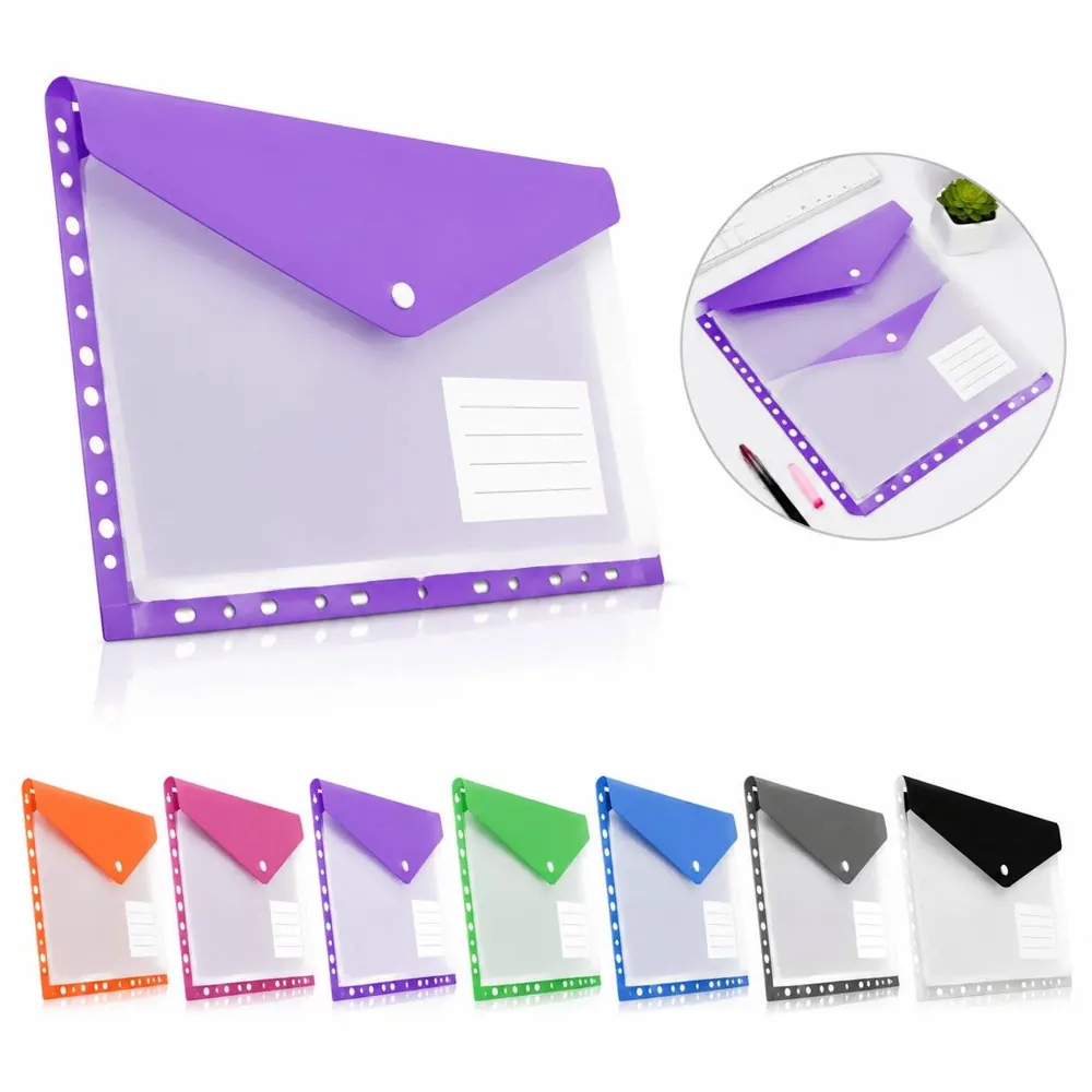 A4 Binder Folder with Label, Durable Document Organizer 2