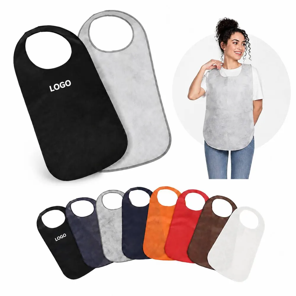 Disposable Waterproof Non-Woven Hairdressing Apron Bib