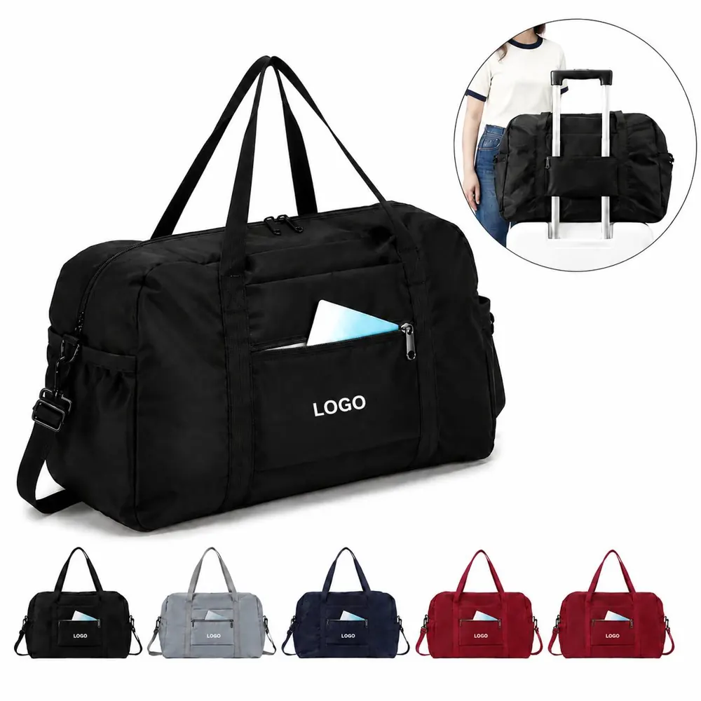 Lightweight Foldable Duffel Bag with Luggage Sleeve