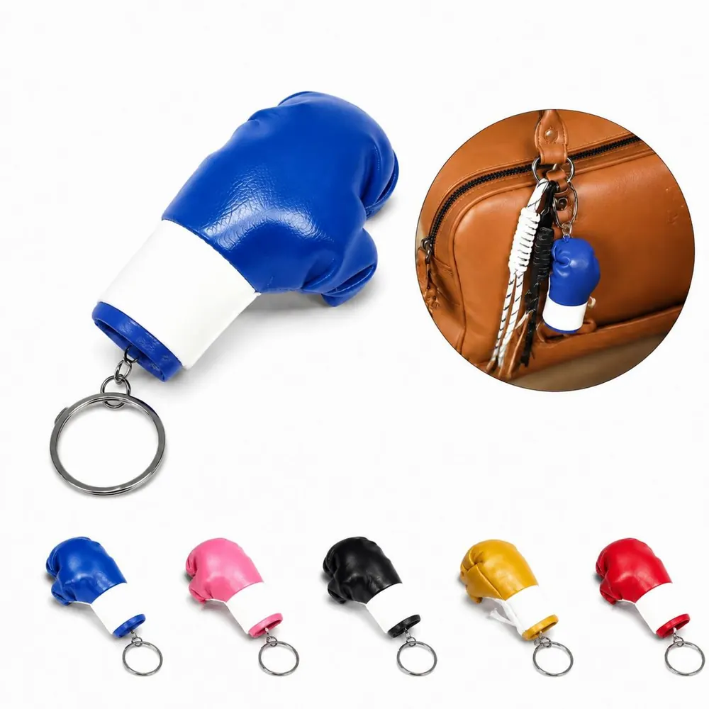 Mini Boxing Glove Keychain with Durable Metal Ring 2