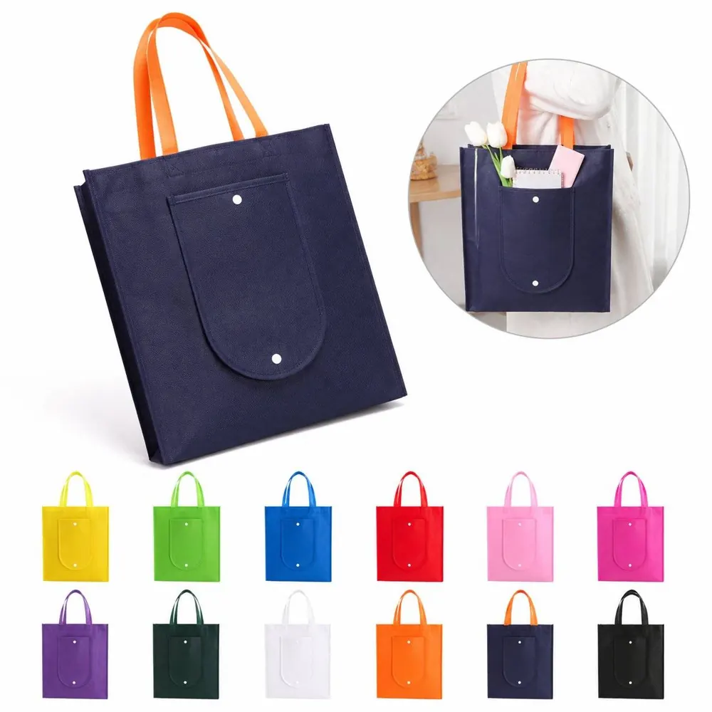 Recyclable Non Woven Foldable Grocery Tote Bag 2