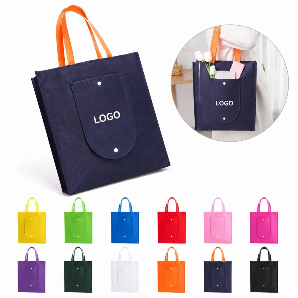 Recyclable Non Woven Foldable Grocery Tote Bag