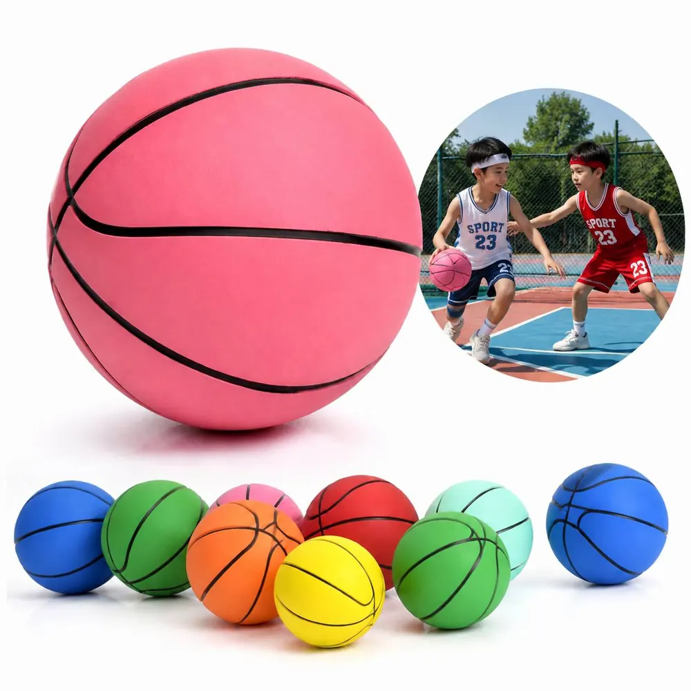 High Bounce Rubber Mini Basketball for Indoor Outdoor Play 2