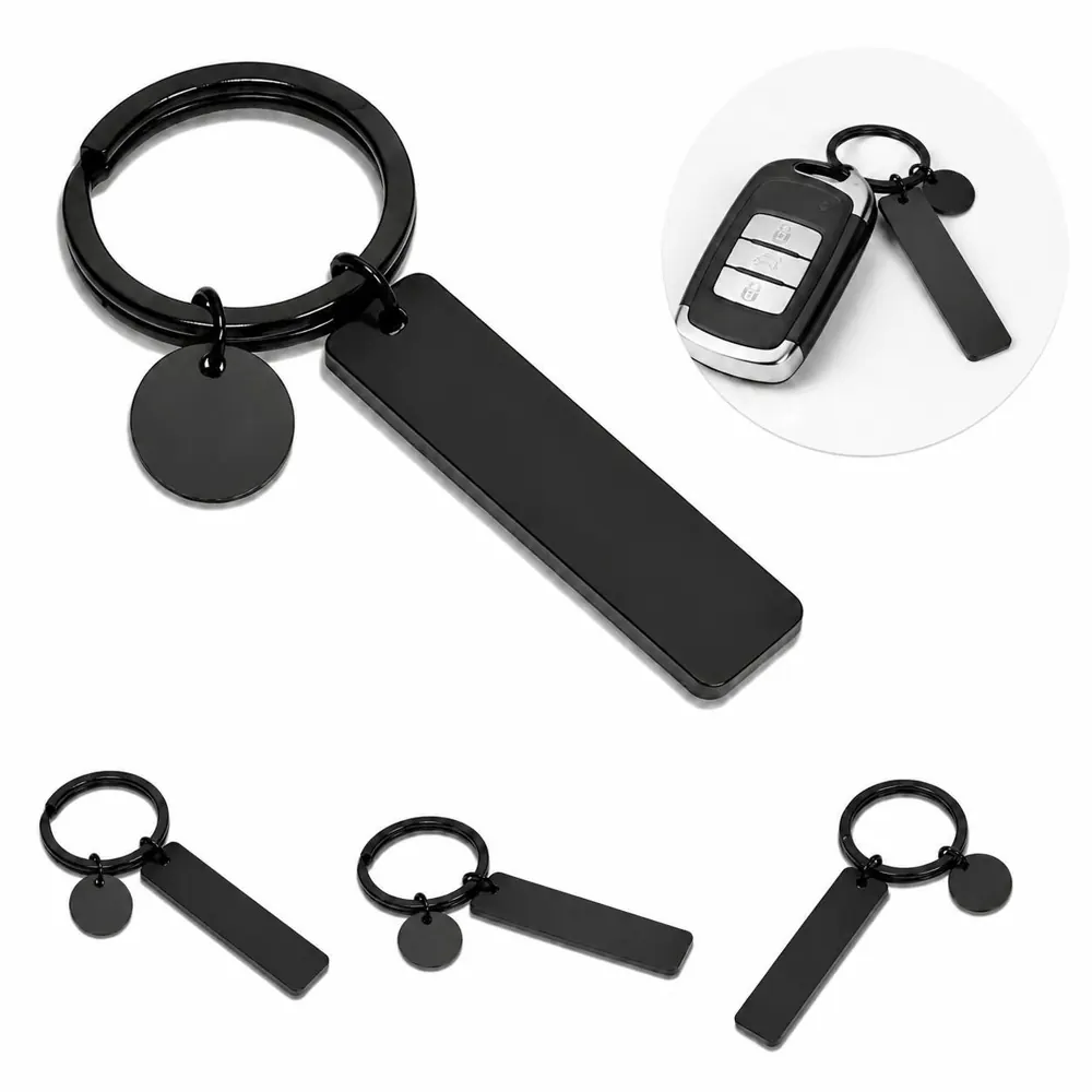 Custom Stainless Steel Keychain with Personalized Engraving 2