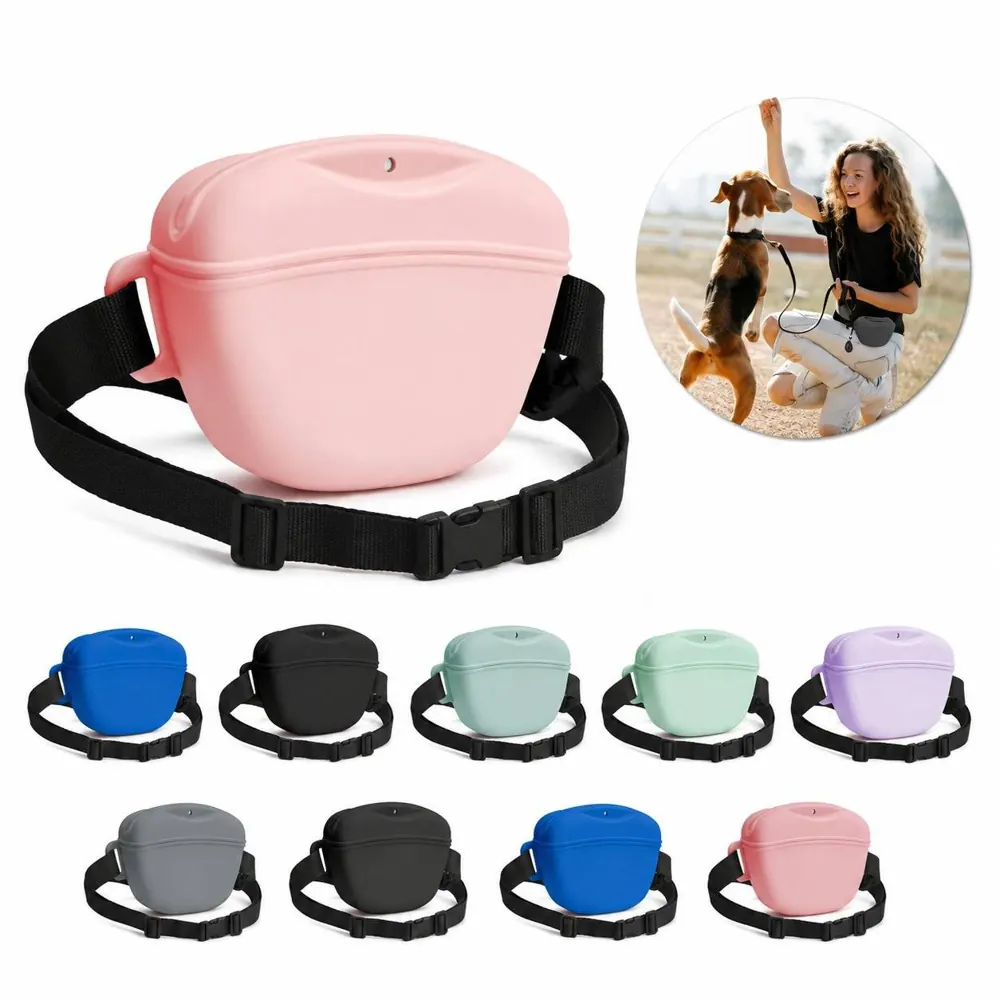 Food-Grade Silicone Pet Waist Bag for Dog Training Treats 2