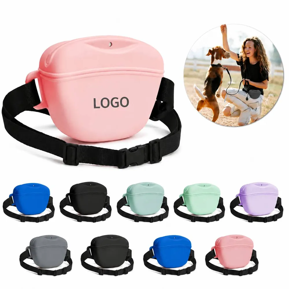 Food-Grade Silicone Pet Waist Bag for Dog Training Treats