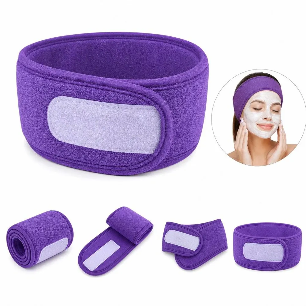 Soft Adjustable Spa Headband for Skincare & Makeup 2