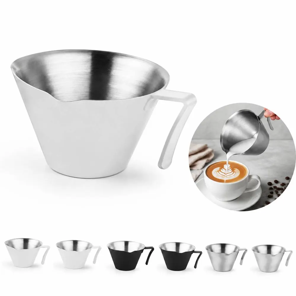 Stainless Steel Espresso Measuring Pitcher with Narrow Spout 2