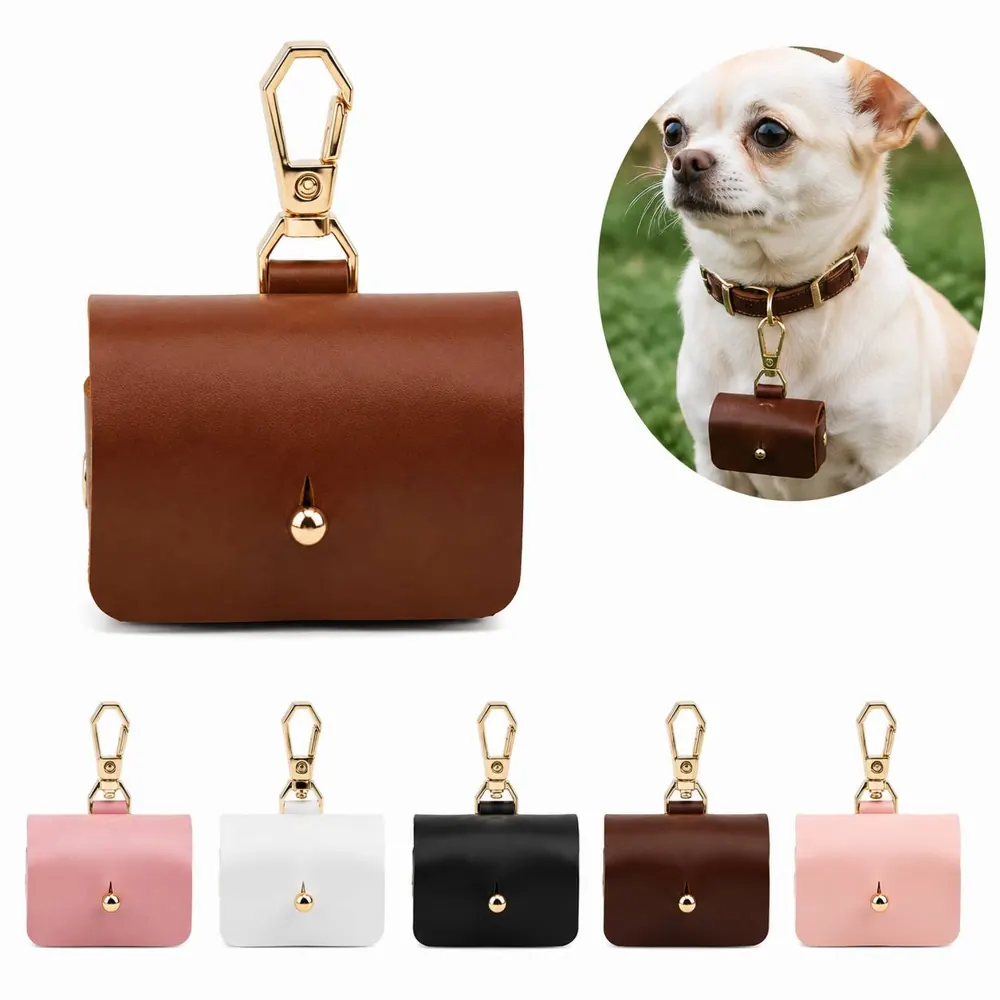 Portable Faux Leather Ring Box with Hanging Buckle 2
