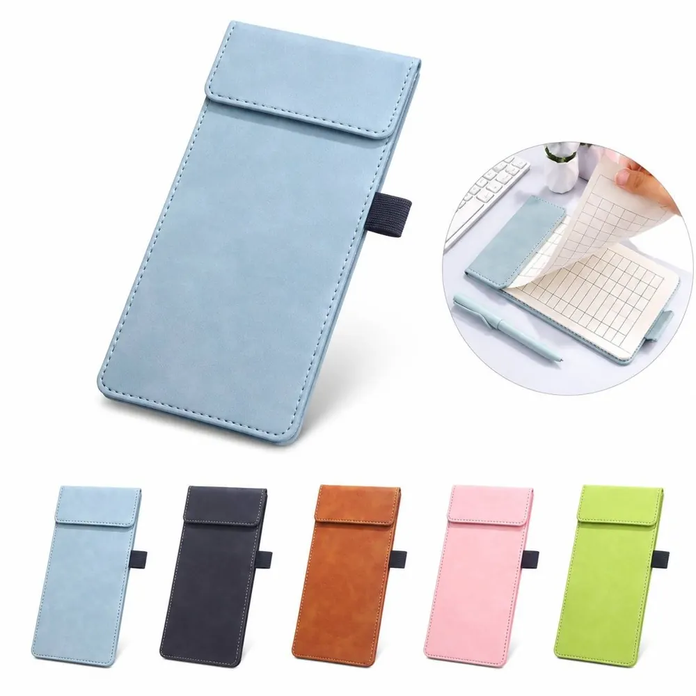 PU Leather Menu Clipboard with Metal Clip for Cashiers 2