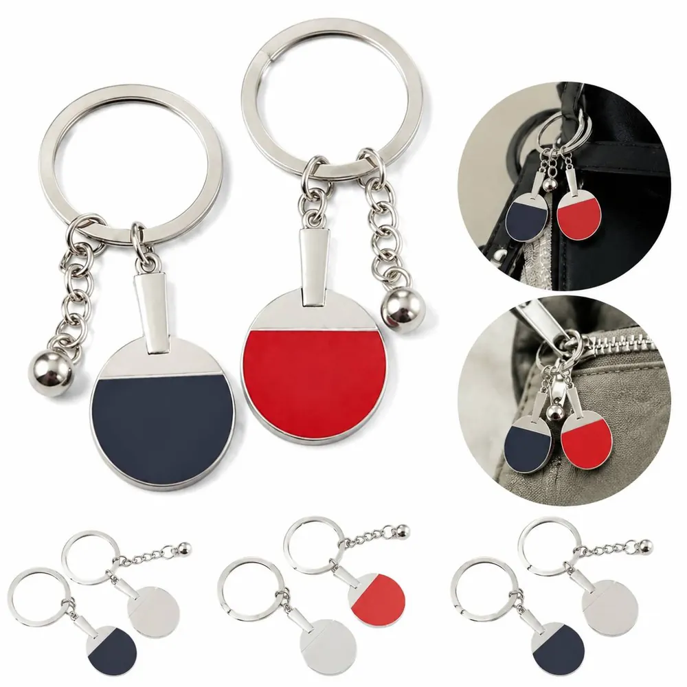 Mini Tennis Racket Keychain Durable Lightweight Key Holder 2