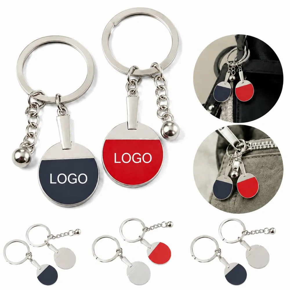 Mini Tennis Racket Keychain Durable Lightweight Key Holder