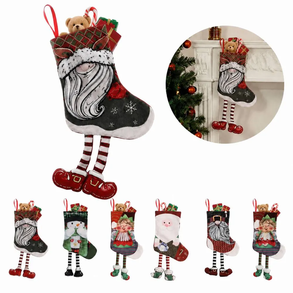 Personalized Non-Woven Christmas Stockings with Hanging Loop 2