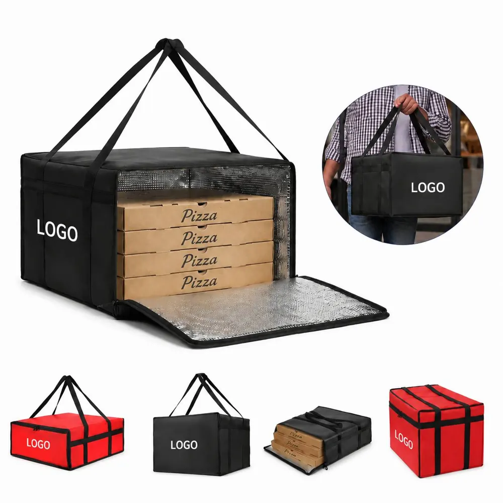 Insulated Pizza Delivery Bag with Adjustable Strap