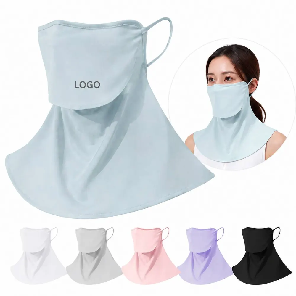 ICE SILK UV-Blocking Neck Gaiter Face Mask for Outdoor Sun
