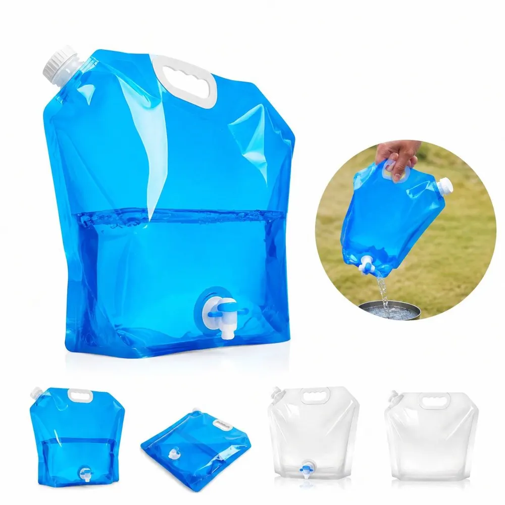 Collapsible Water Bag with Spigot for Camping and Hiking 2