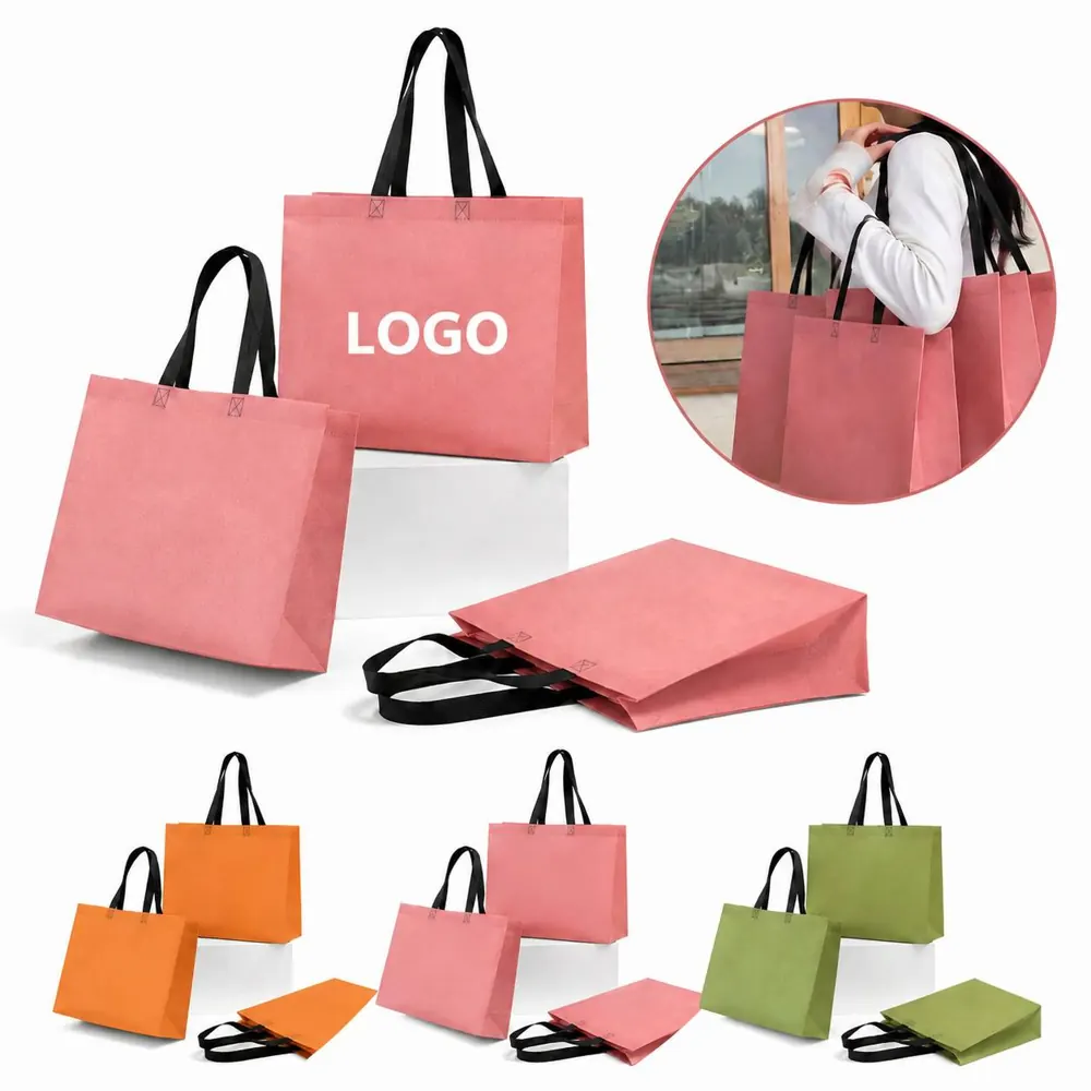 Foldable Waterproof Non-Woven Tote Bag for Shopping