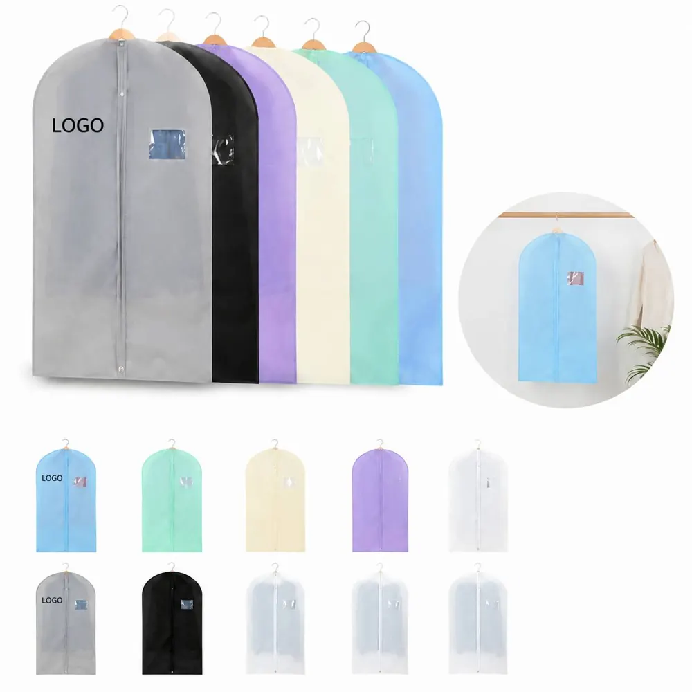 Tear-Resistant Garment Dust Cover Bag with Transparent