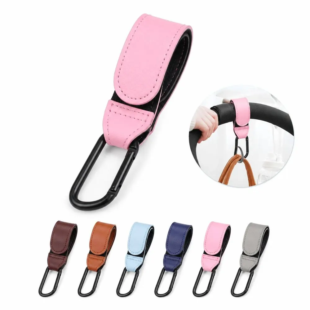 PU Leather Multifunctional Hook with hook-and-loop Adhesive 2