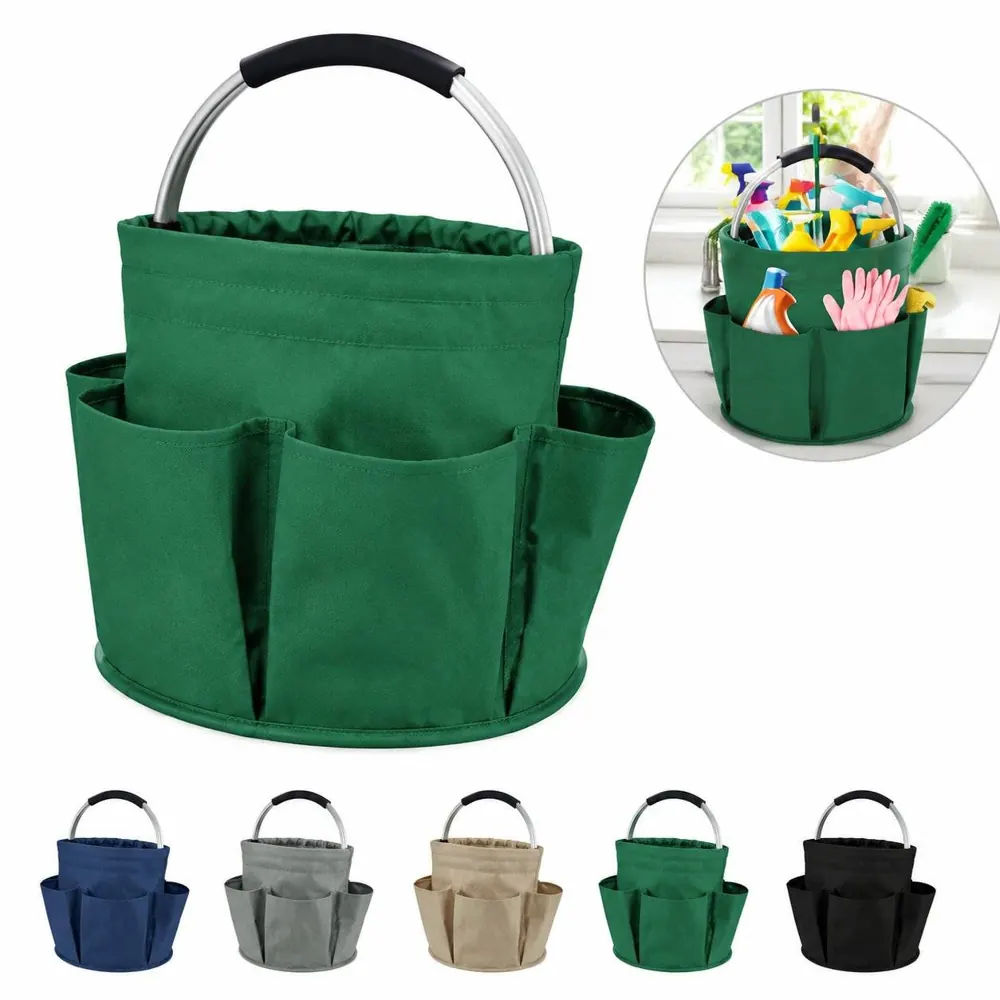 Collapsible Oxford Picnic Basket with Handles for Outdoor 2