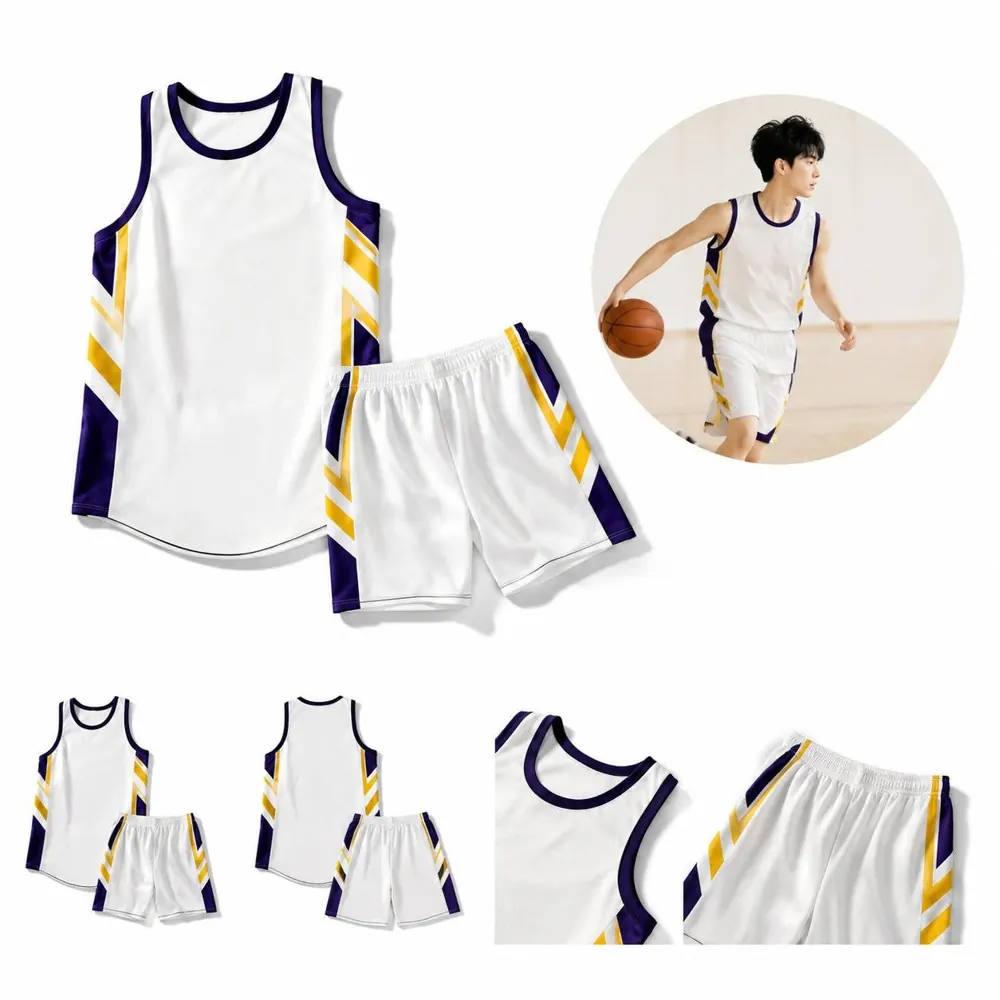 Breathable Sublimation Basketball Jersey for Youth and Adult 2