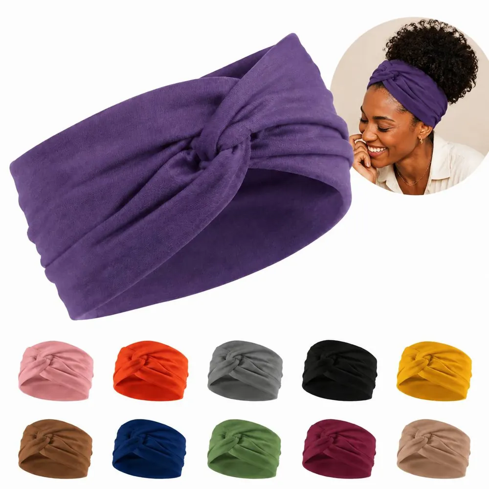 Wide Non-Slip Elastic Headband for Women, Sports & Skincare 2