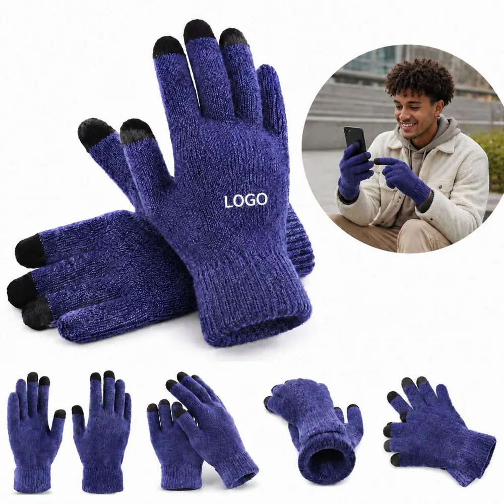 Touchscreen Winter Gloves with Non-Slip Textured Grip