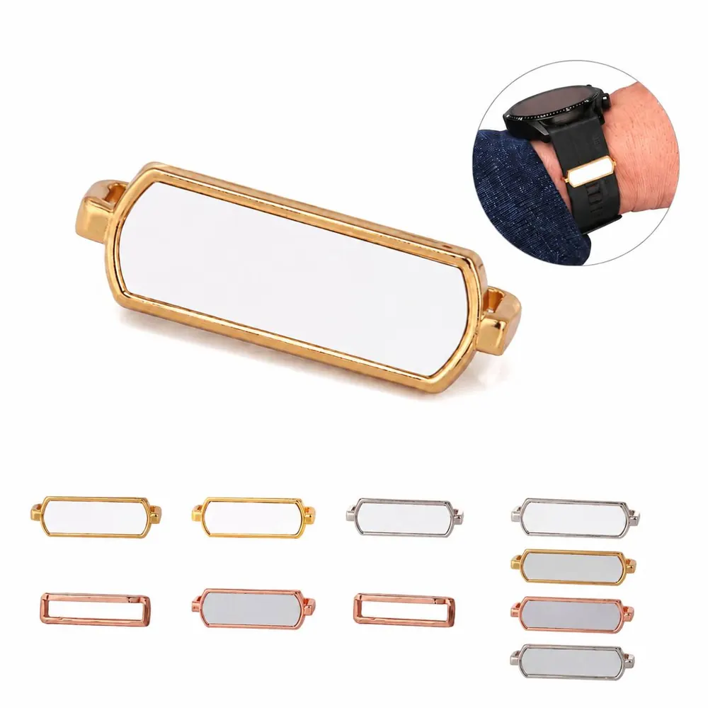 Custom Logo Metal Watch Band Loop Sliding Strap Holder 2
