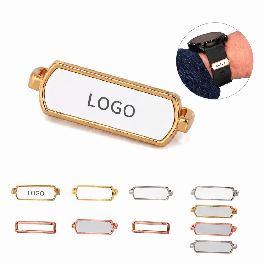 Custom Logo Metal Watch Band Loop Sliding Strap Holder