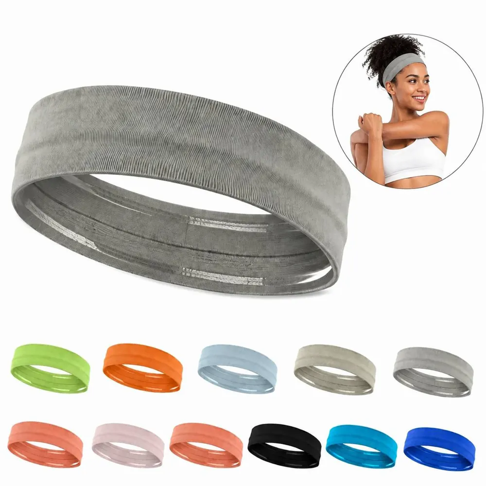 Quick-Dry Seamless Sport Headband with Non-Slip Silicone 2
