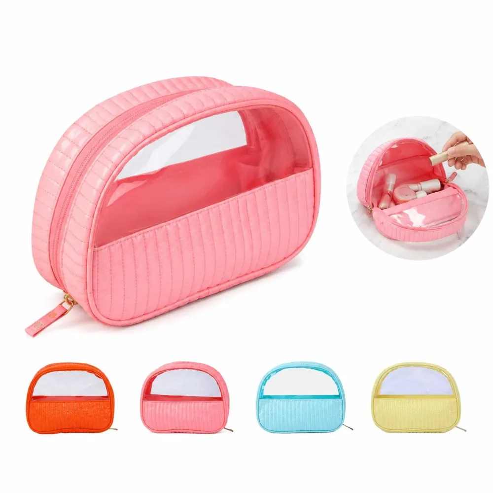 Waterproof Clear Makeup Bag with Durable Zipper for Travel 2