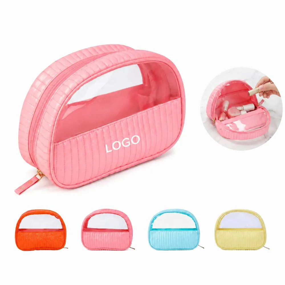 Waterproof Clear Makeup Bag with Durable Zipper for Travel