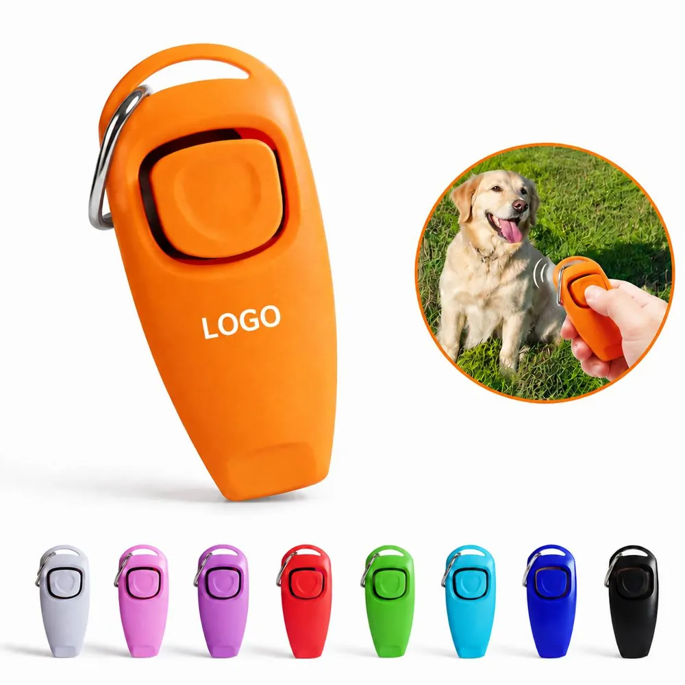 ABS Pet Training Clicker with Whistle, 2-Inch Compact Tool