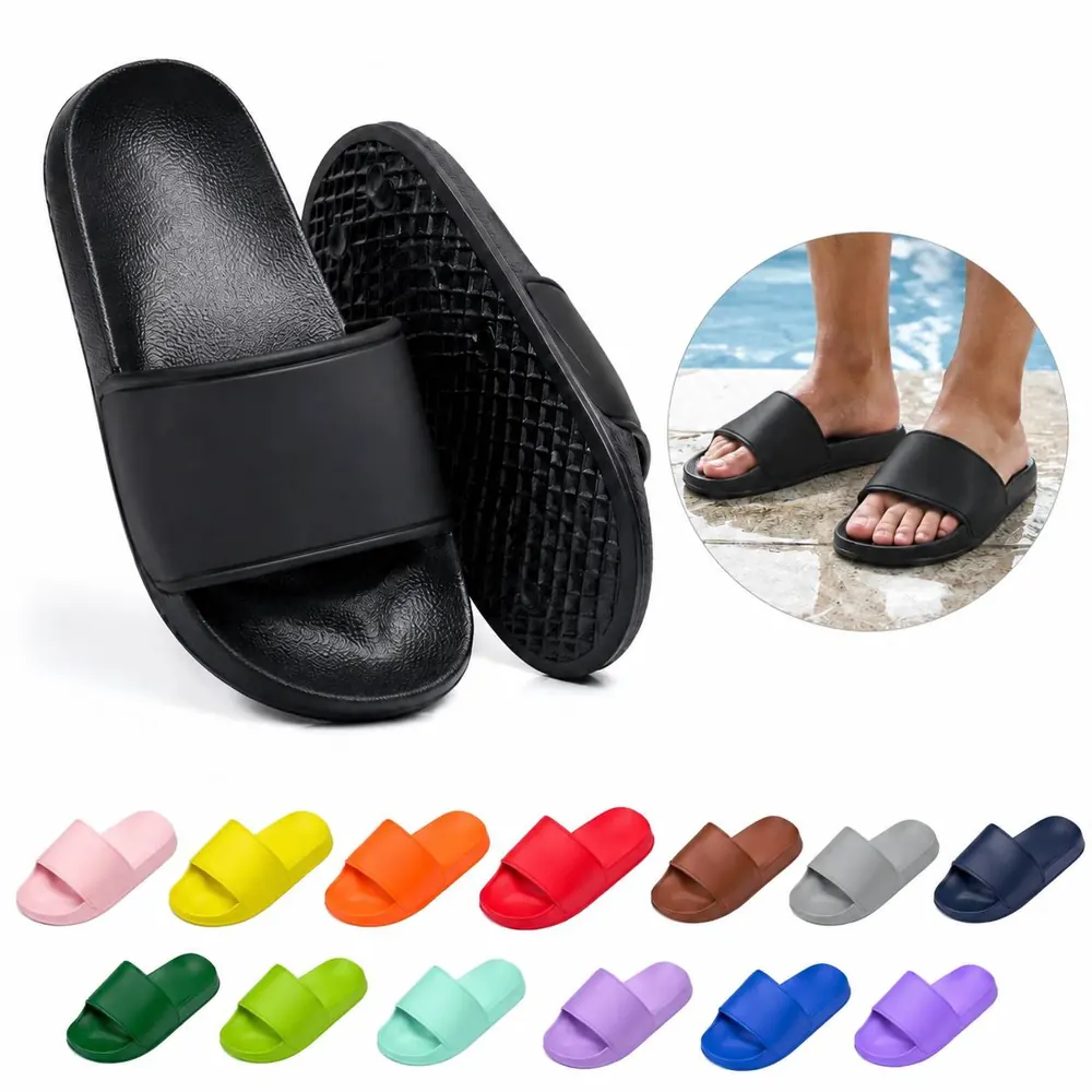 Non-Slip PVC Slipper Sandals for Men and Women Indoor 2