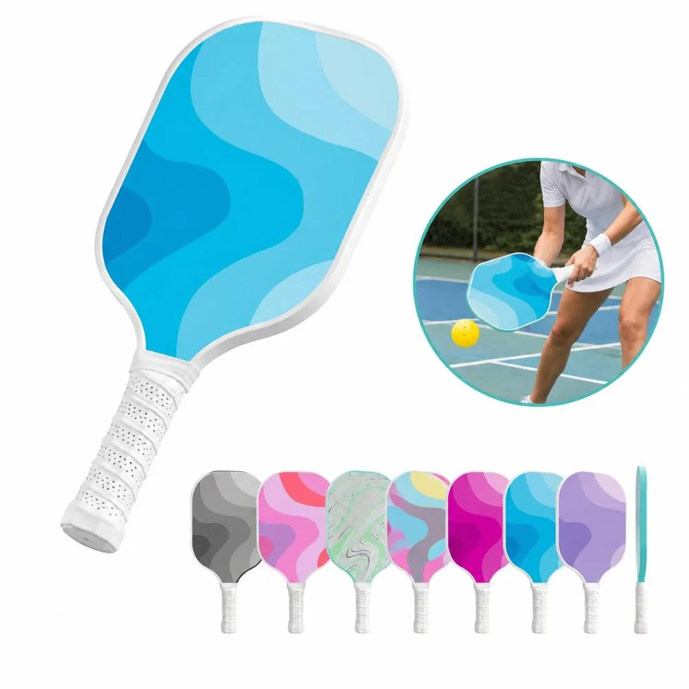 Full-Color Wooden Pickleball Paddle for Recreational Play 2