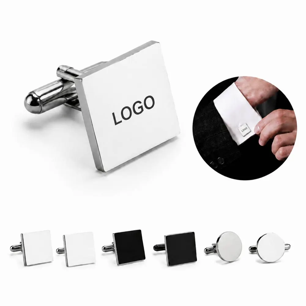 Titanium Steel Cufflinks for Formal Wear