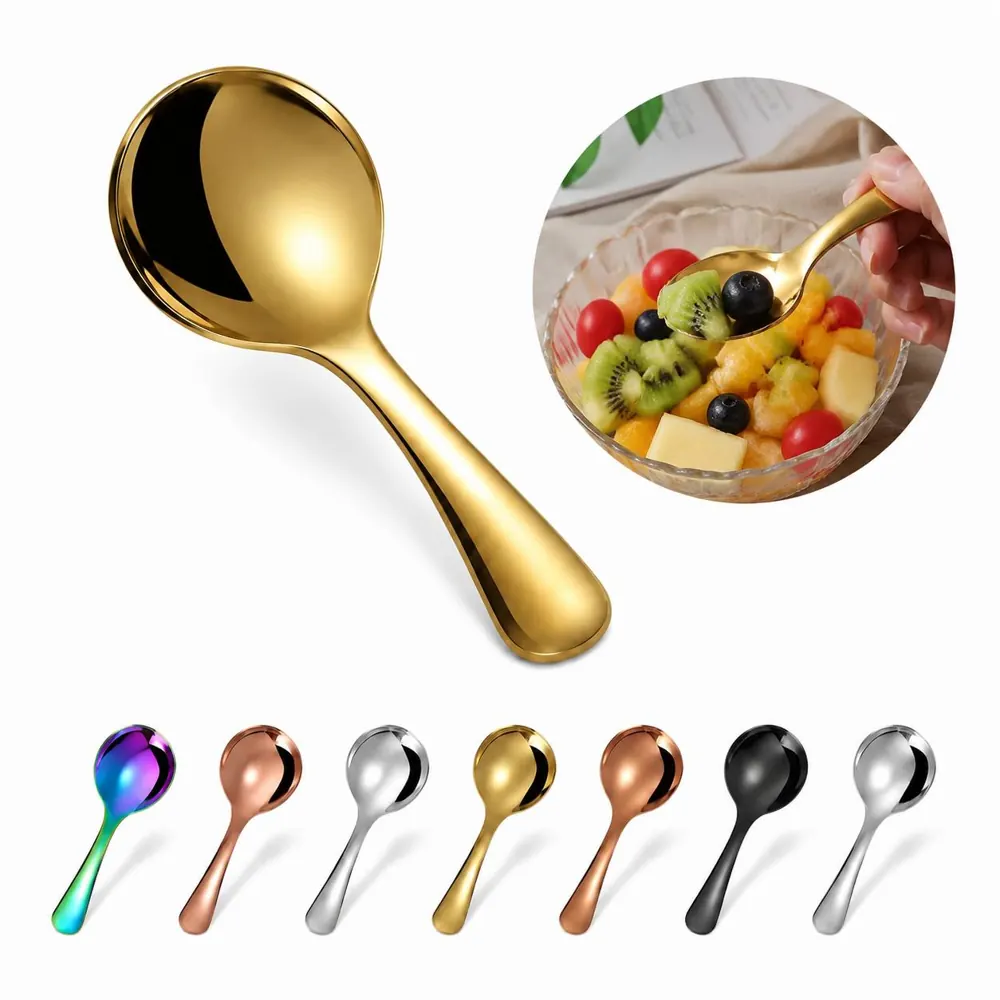Stainless Steel Mini Dessert Spoon for Mousse, Pudding 2