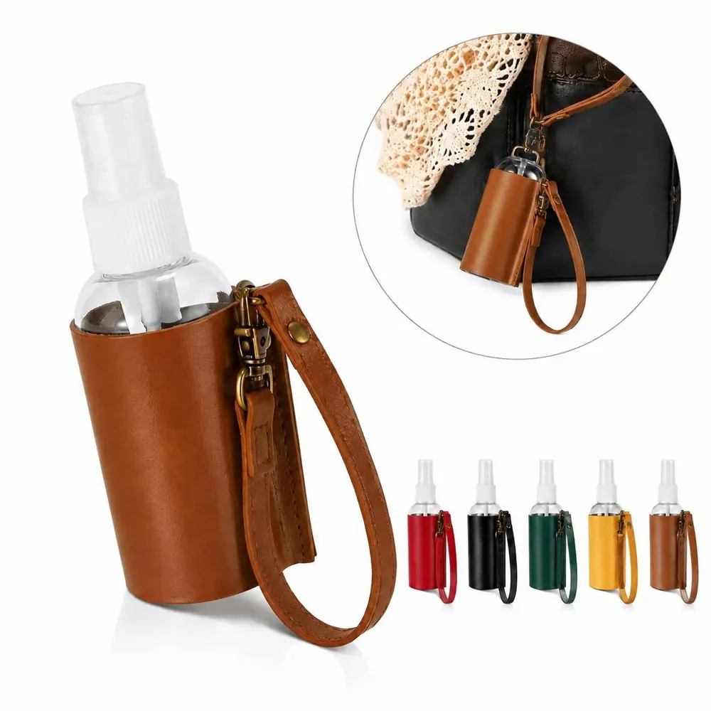 Leather-Like Adjustable Spray Bottle Lanyard Carrier 2