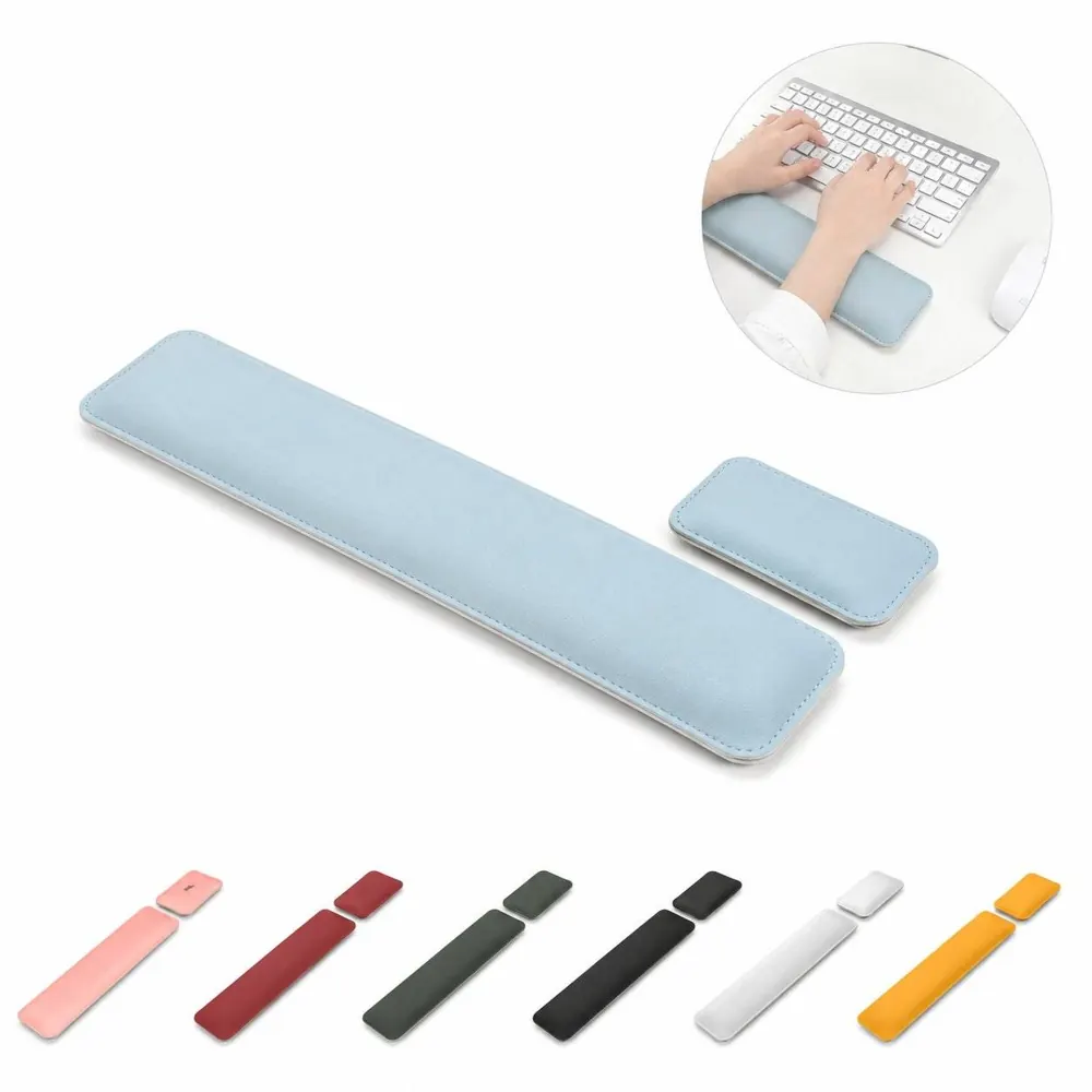 PU Leather Ergonomic Keyboard Wrist Rest with Memory Foam 2