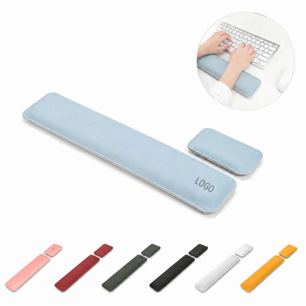 PU Leather Ergonomic Keyboard Wrist Rest with Memory Foam