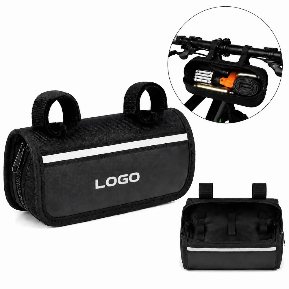 Waterproof Reflective Bike Top Tube Cylinder Storage Pouch