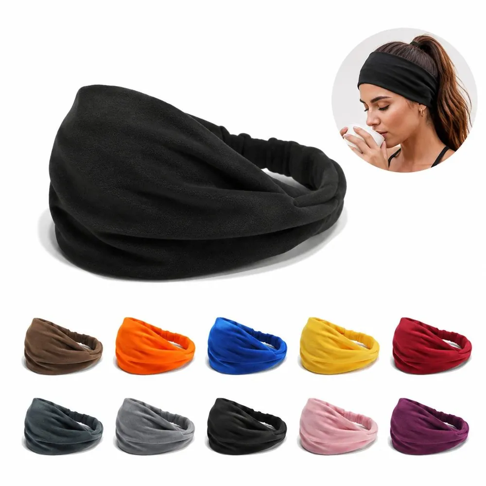 Moisture-Wicking Knotted Headband for Running, Yoga & Gym 2