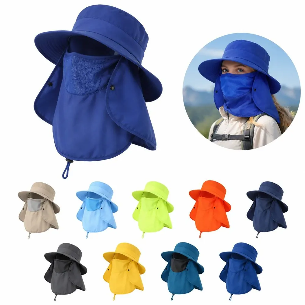 UPF 50+ 3-in-1 Sun Protection Hat with Detachable Neck Flap 2