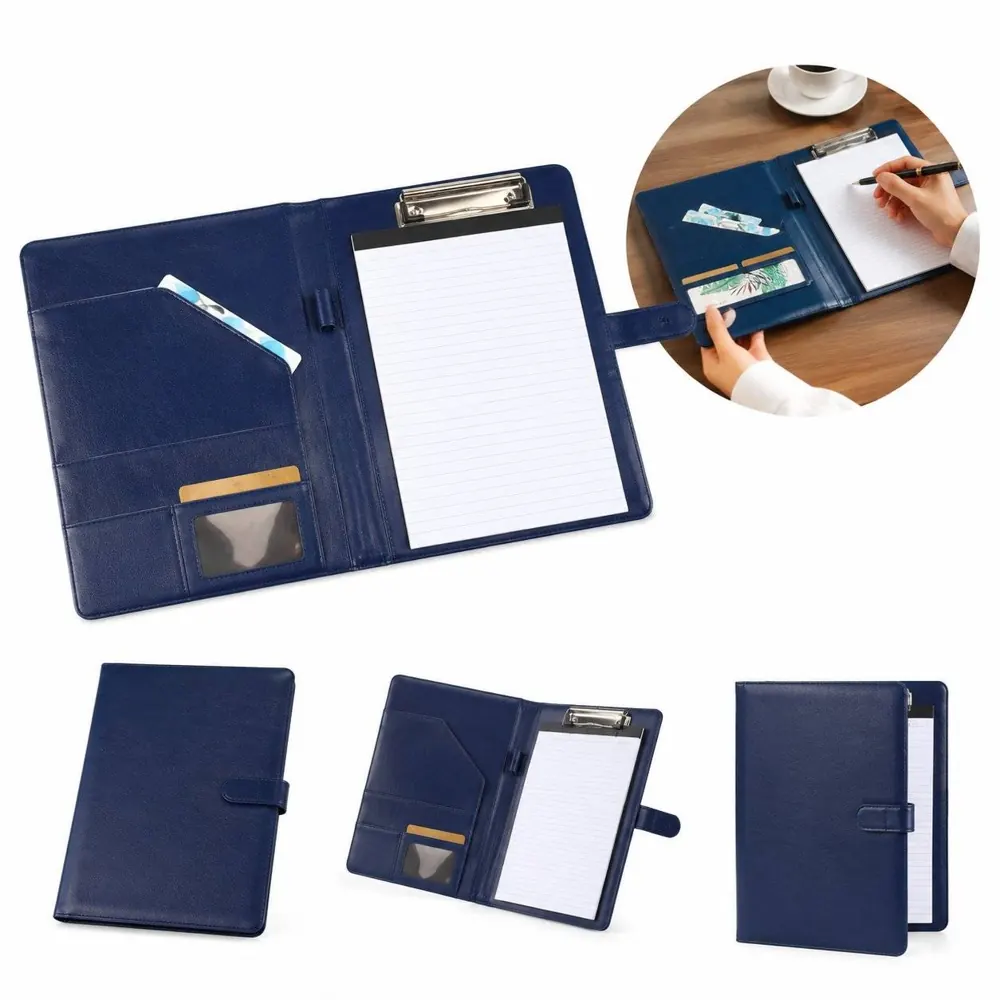 A5 Leatherette Business Padfolio with Pen Loop and Document 2