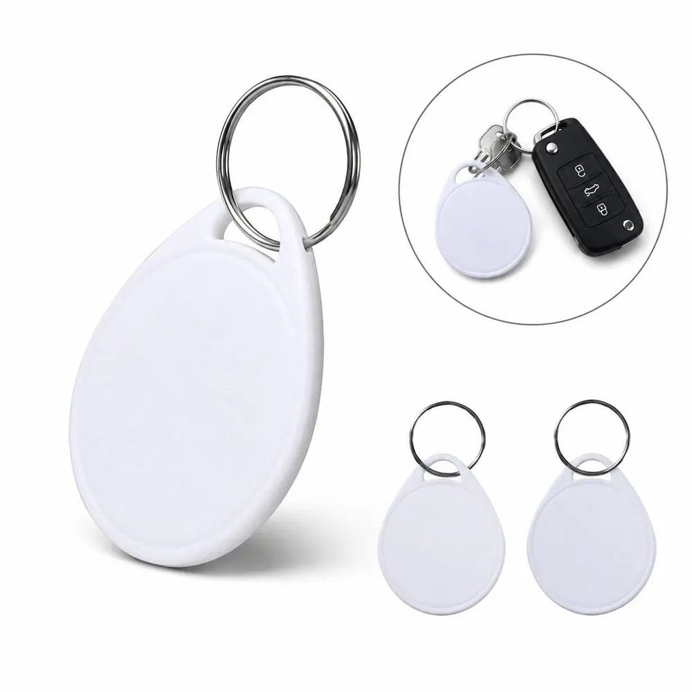 Teardrop Plastic Keychain Pill Organizer with Snap-Lock Lid 2