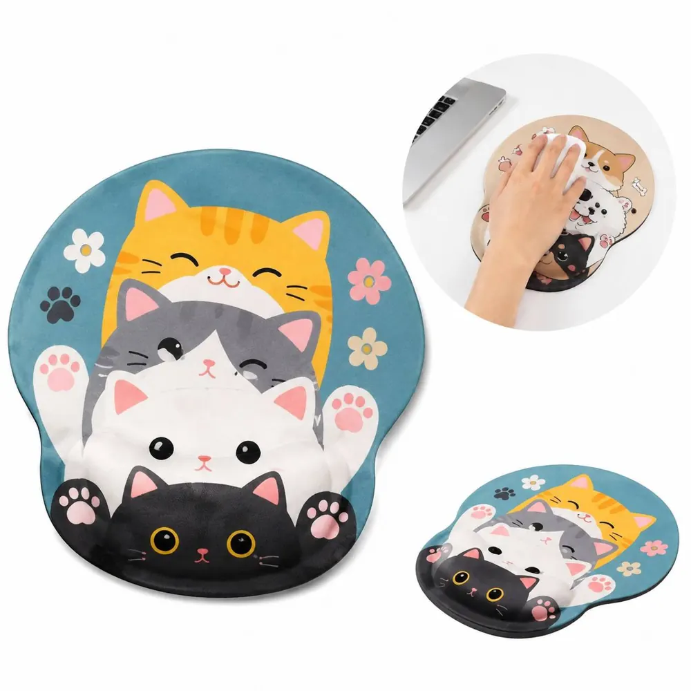Ergonomic Mouse Pad with Wrist Rest for Comfort & Precision 2