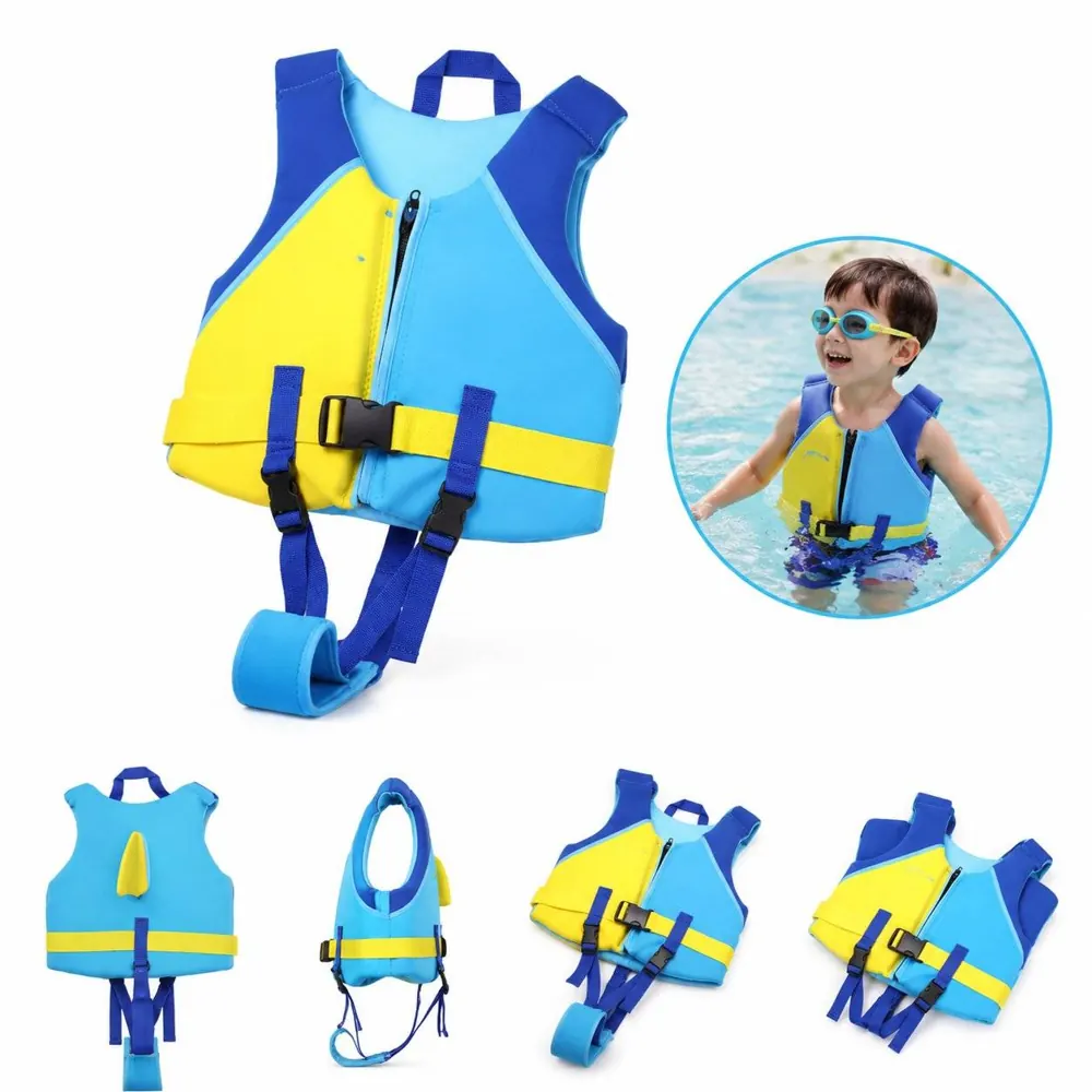 Boys Neoprene Swim Vest with Adjustable Straps for Kids 2