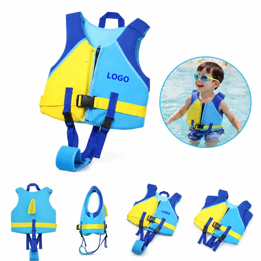 Boys Neoprene Swim Vest with Adjustable Straps for Kids