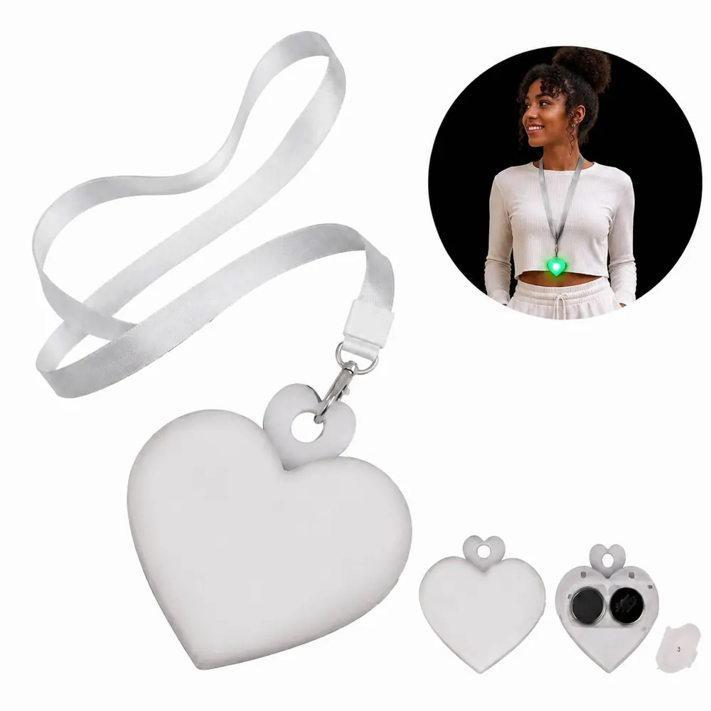 Heart-Shaped LED Light Tags, 15 Color Glow Party Decor 2