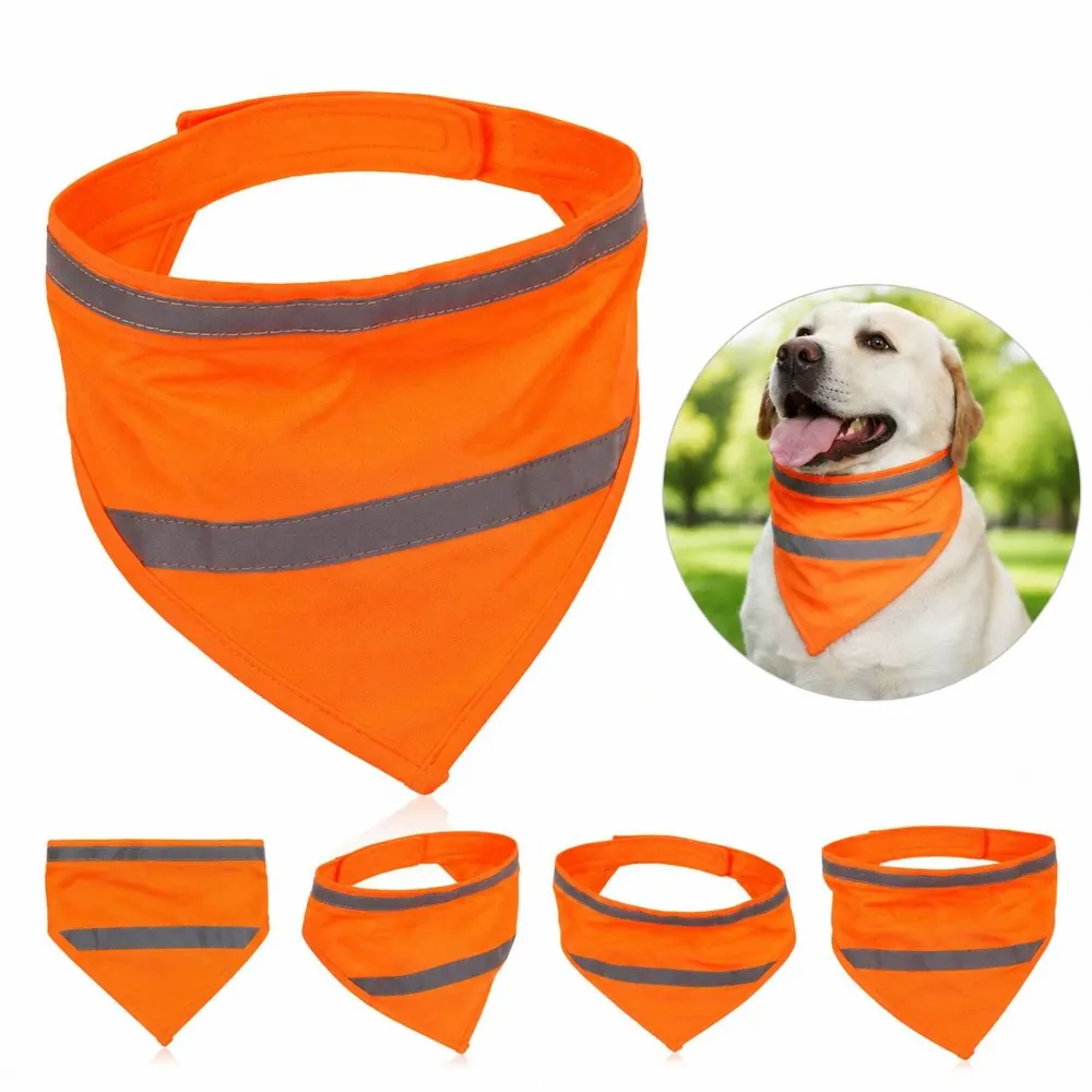 Reflective Dog Bandana for Small Medium Large Pets Safety 2